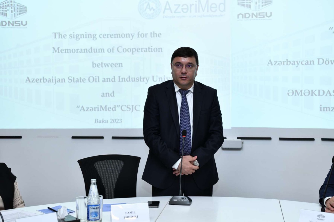 ADNSU ilə “AzeriMed” QSC arasında memorandum imzalandı - FOTOLAR