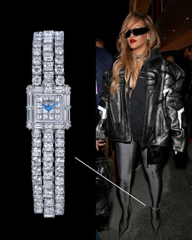 Rihannanın bahalı topuq saatı - FOTOLAR