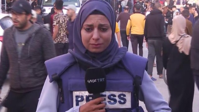 Canlı yayım zamanı TRT müxbirinin evi bombalandı- VİDEO