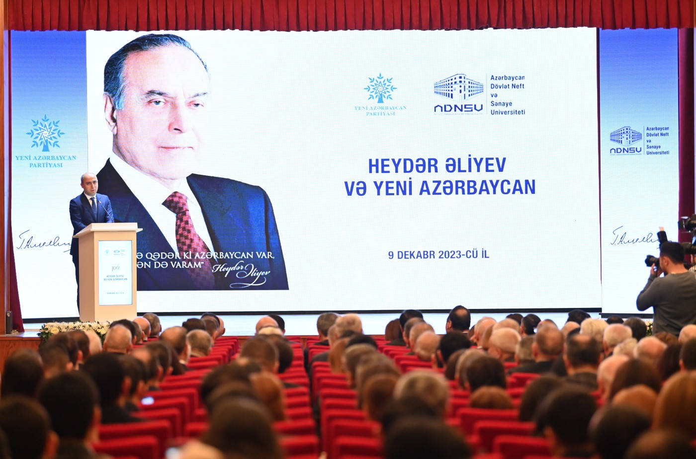 “Heydər Əliyev və Yeni Azərbaycan” mövzusunda konfrans keçirildi - FOTOLAR
