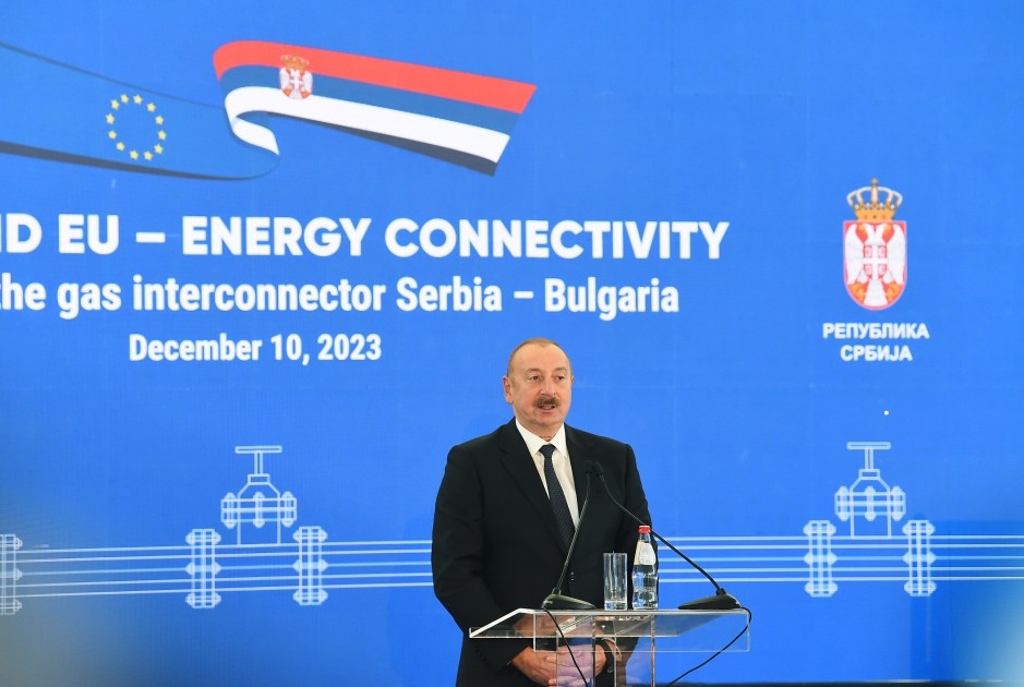 İlham Əliyev Serbiya-Bolqarıstan interkonektorunun açılışında iştirak edib - YENİLƏNİB (VİDEO)