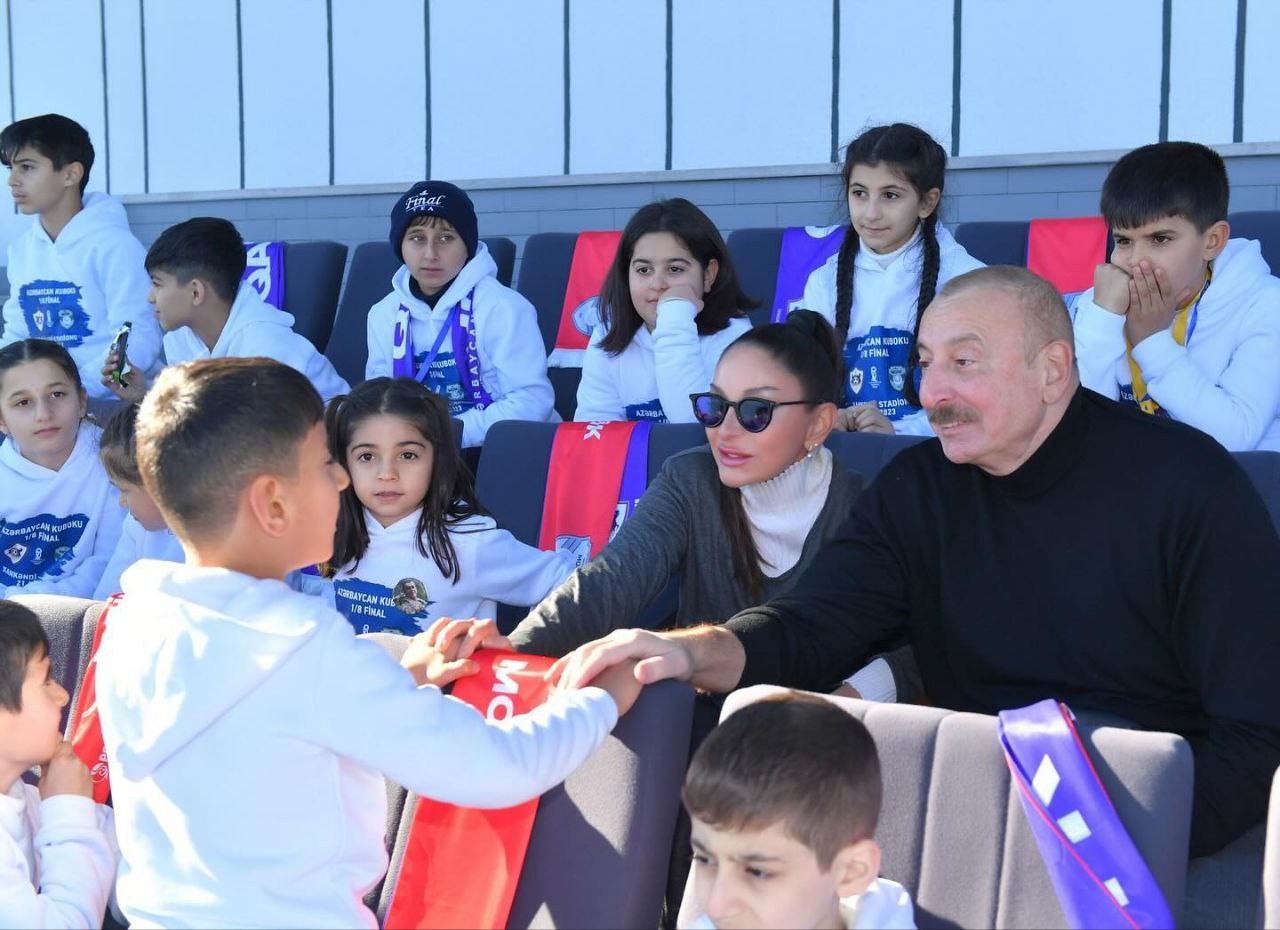 Prezidentlə birinci xanımın şəhid övladları ilə səmimi FOTOLARI
