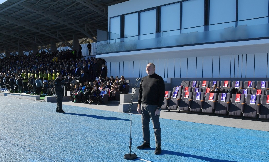İlham Əliyevin Xankəndi stadionundakı çıxışının TAM MƏTNİ - VİDEO (YENİLƏNİB)