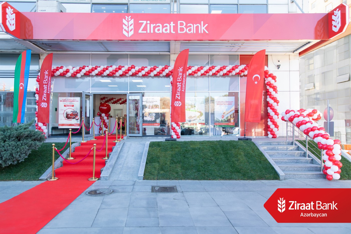"Ziraat Bank Azərbaycan" Bakının Babək prospektində sayca 8-ci filialının açılışını ETDİ - FOTOLAR