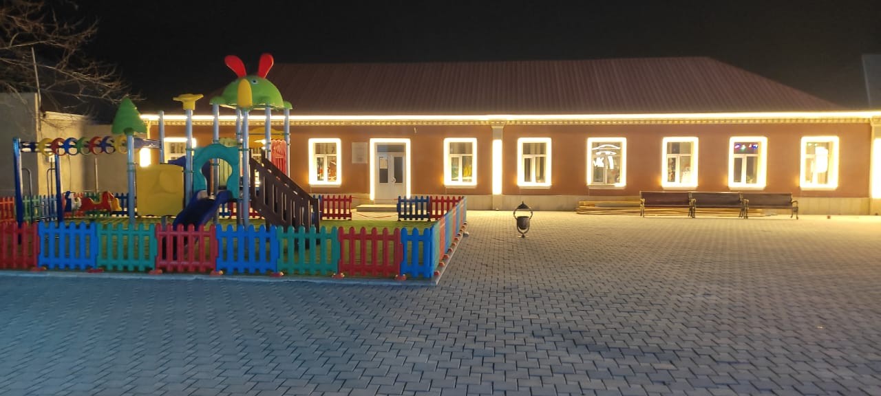 Samuxda Heydər Əliyev prospektindəki mərkəzi park yenidən qurulur - FOTOLAR