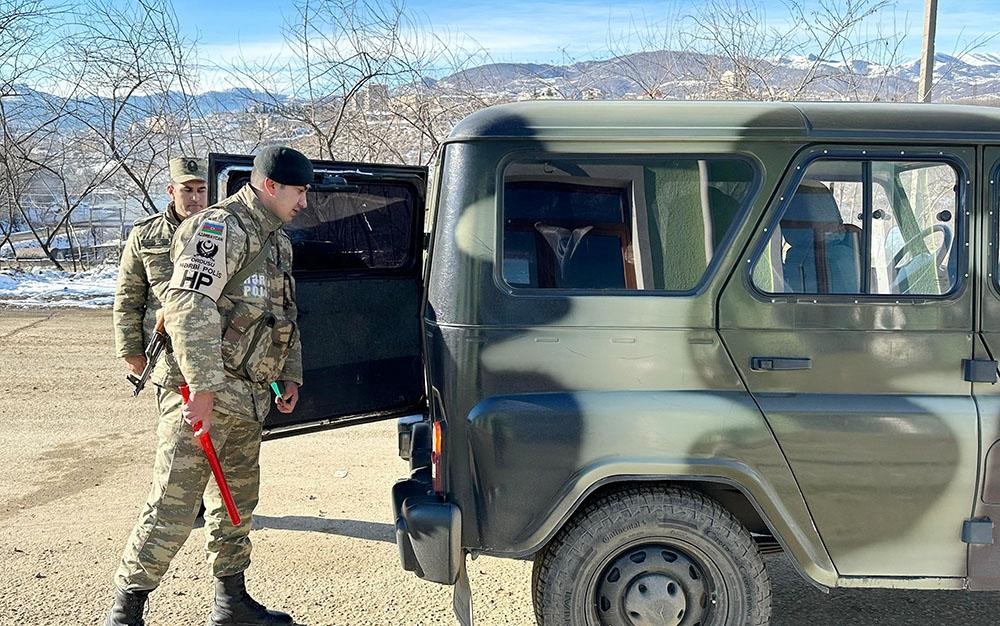Hərbi polis azad edilmiş ərazilərdə - FOTOLAR