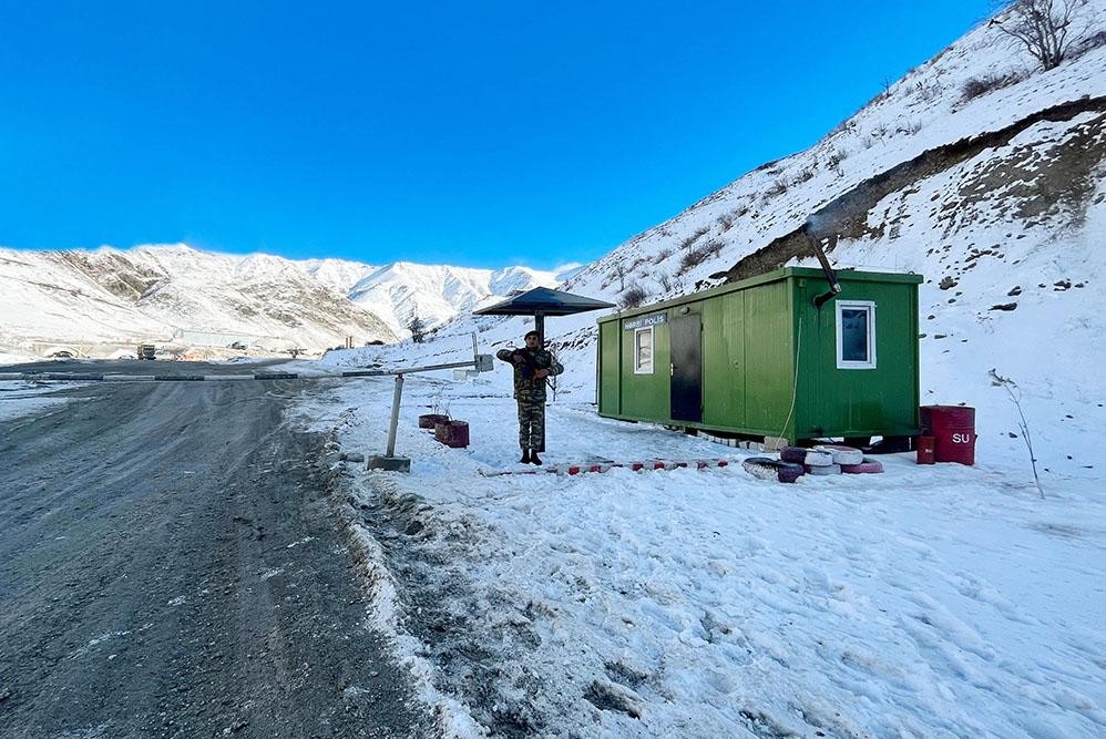 Hərbi polis azad edilmiş ərazilərdə - FOTOLAR