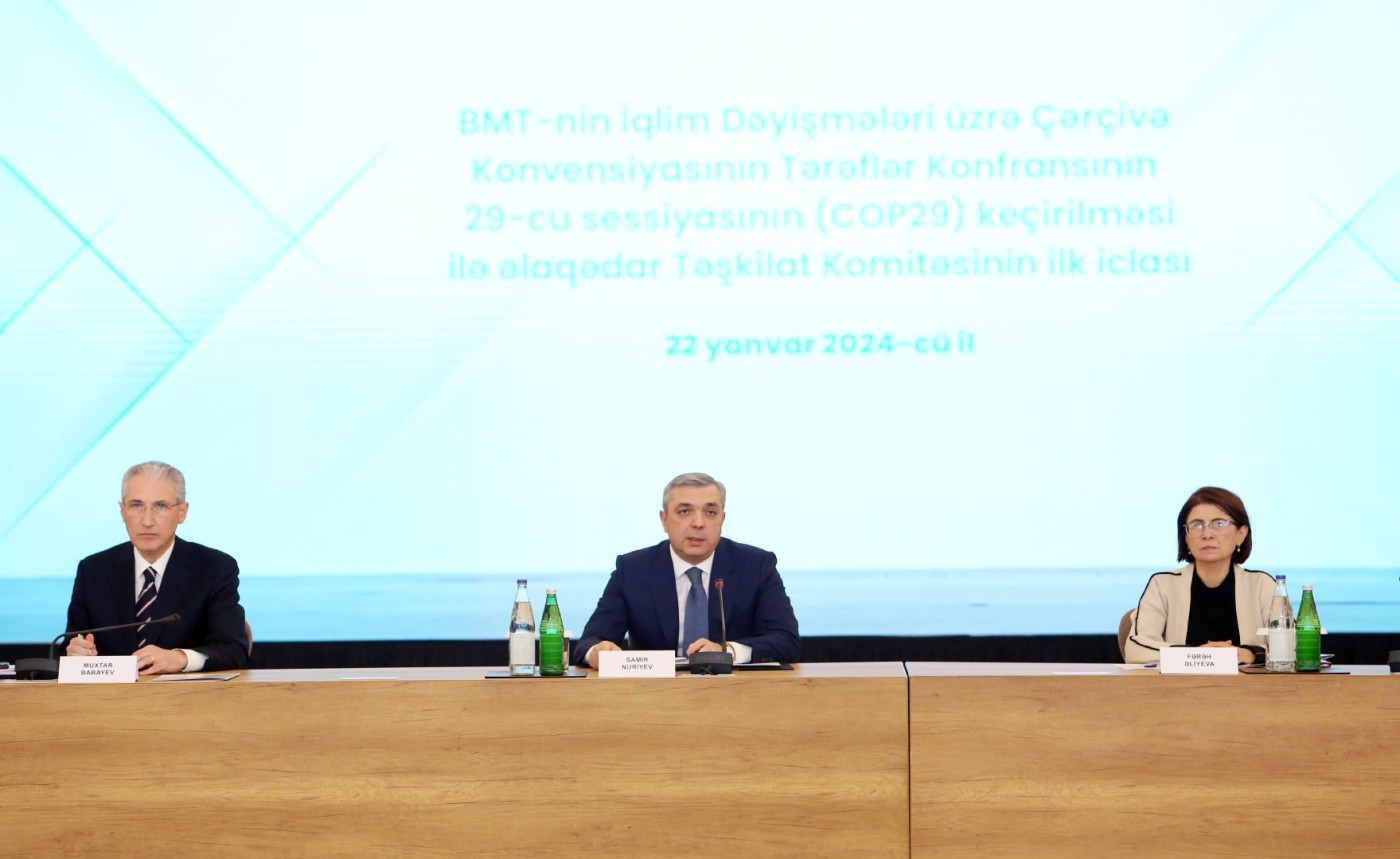 Samir Nuriyev COP29 ilə əlaqədar Təşkilat Komitəsinin ilk iclasını KEÇİRDİ - FOTO
