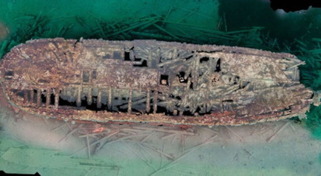 180 il əvvəl batmış gəminin qalıqları tapıldı - FOTOLAR