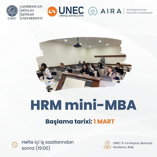 UNEC İnsan Resurslarının İdarəedilməsi (HRM) mini-MBA təlimlərinə start verir