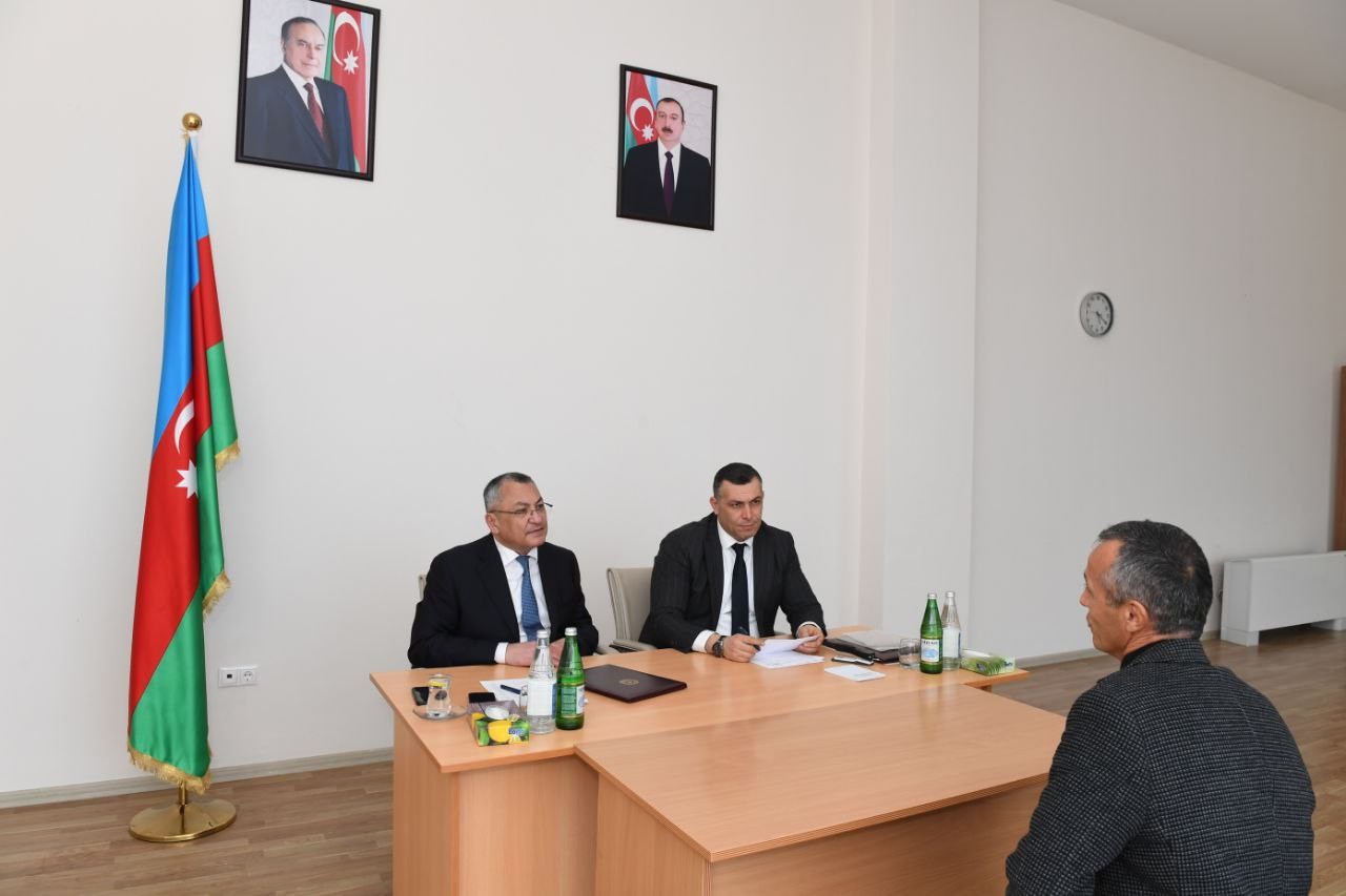 Komitə sədri Ağdaşda vətəndaşları qəbul edib - FOTOLAR