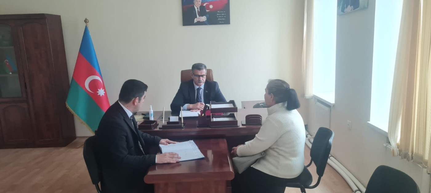 Deputat Novruz Aslanov seçiciləri ilə görüşüb - FOTOLAR