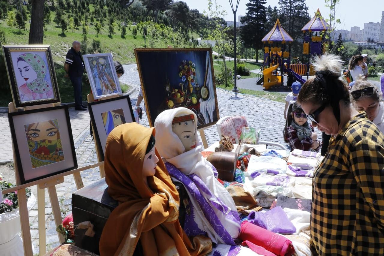 Xətai rayonunda “Kəlağayı festivalı” keçirilib - FOTOLAR