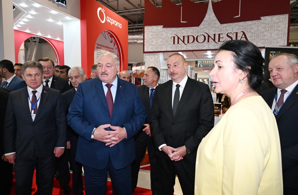 Prezidentlər “Caspian Agro” və  “InterFood Azerbaijan” sərgiləri ilə tanış olublar - YENİLƏNİB (FOTOLAR)
