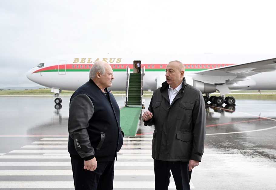 İlham Əliyev və Lukaşenko Füzuliyə getdi - FOTOLAR (YENİLƏNİB)
