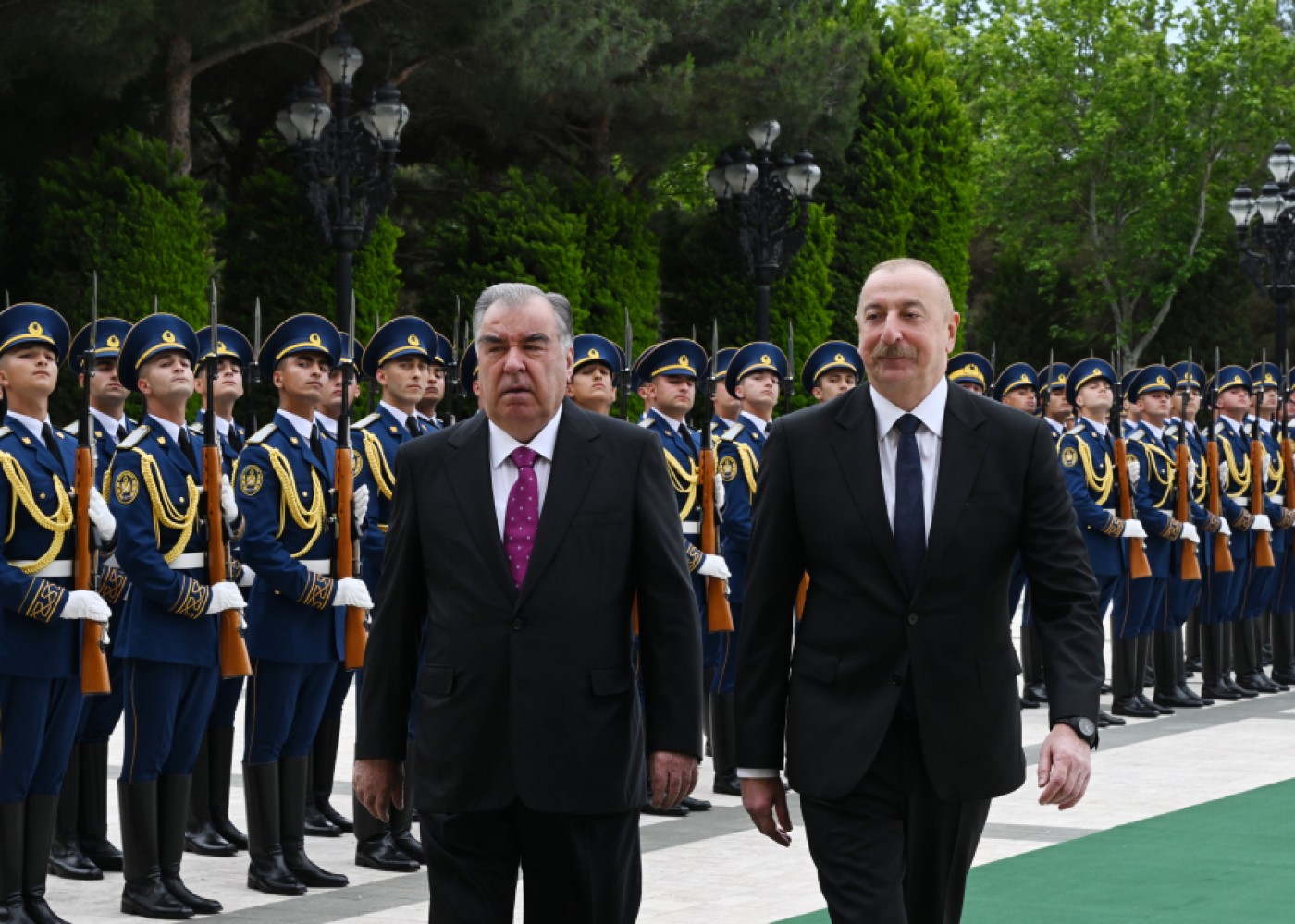 Tacikistan Prezidentinin rəsmi qarşılanma mərasimi oldu- FOTOLAR