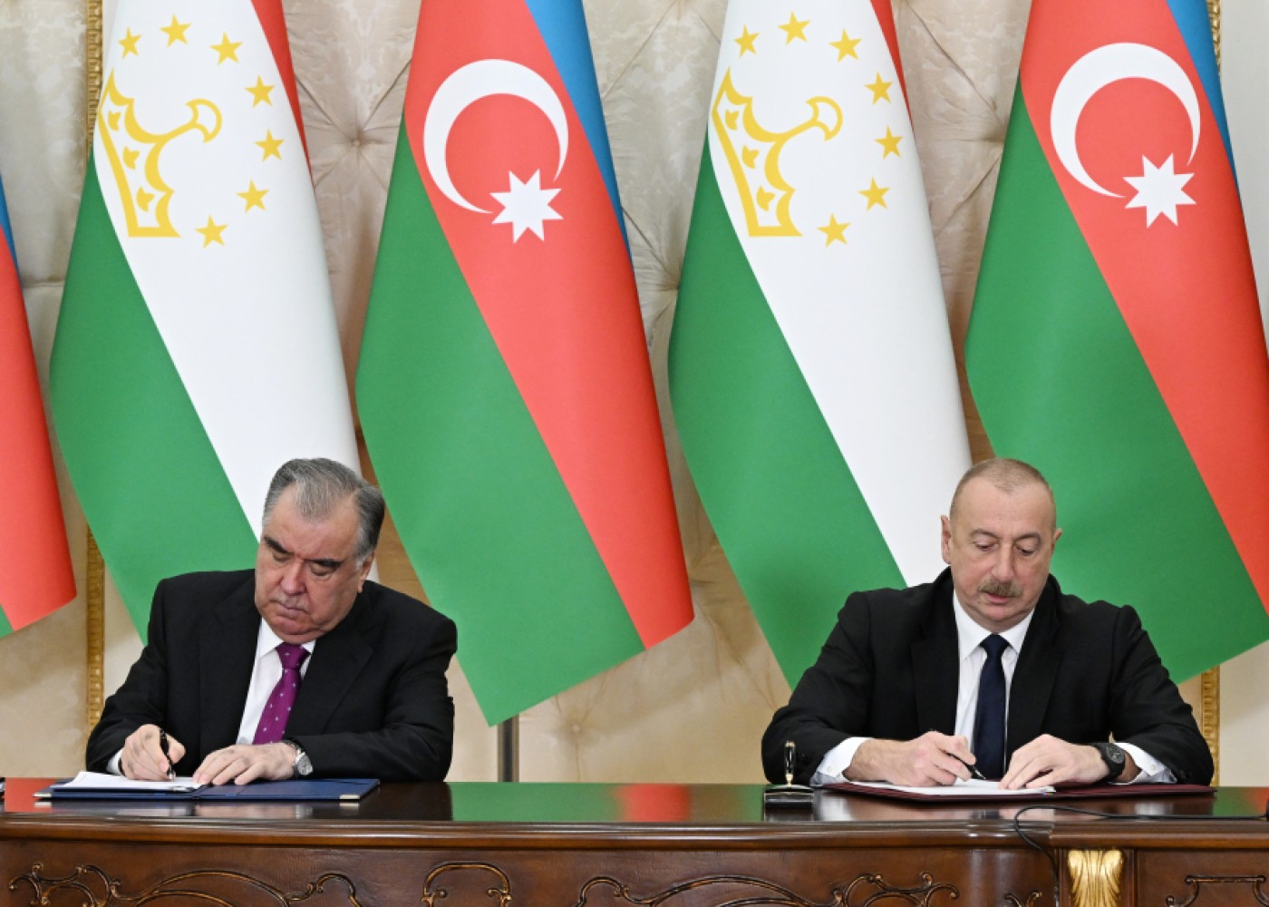 Azərbaycan-Tacikistan sənədləri imzalandı - FOTOLAR (YENİLƏNİB)