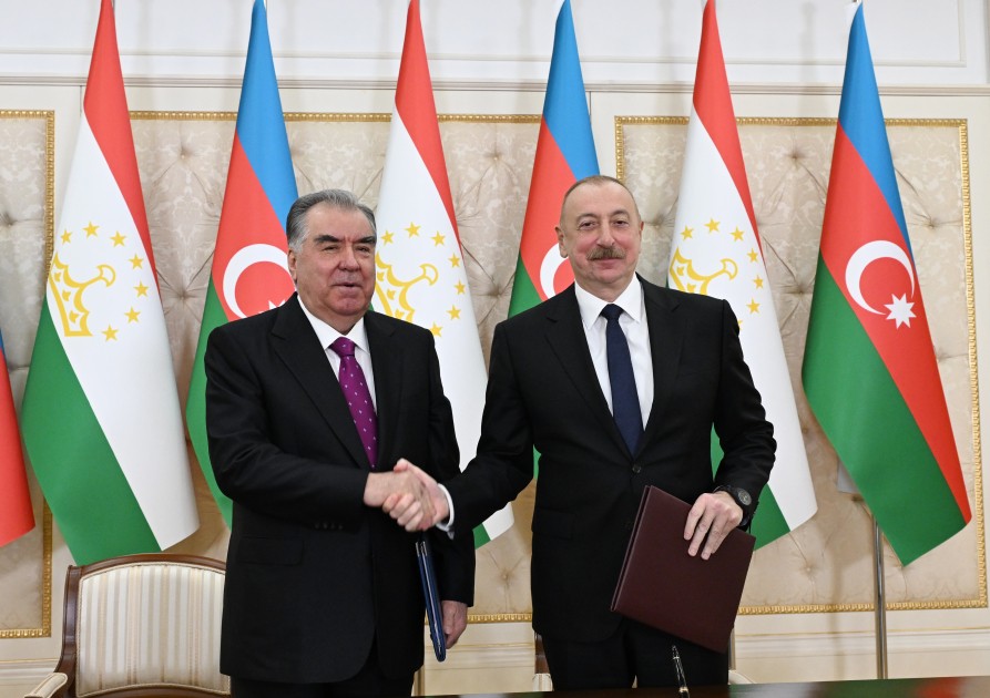 Azərbaycan-Tacikistan sənədləri imzalandı - FOTOLAR (YENİLƏNİB)