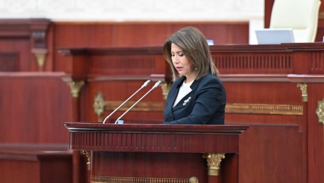 Bahar Muradova parlamentdəhesabat verir