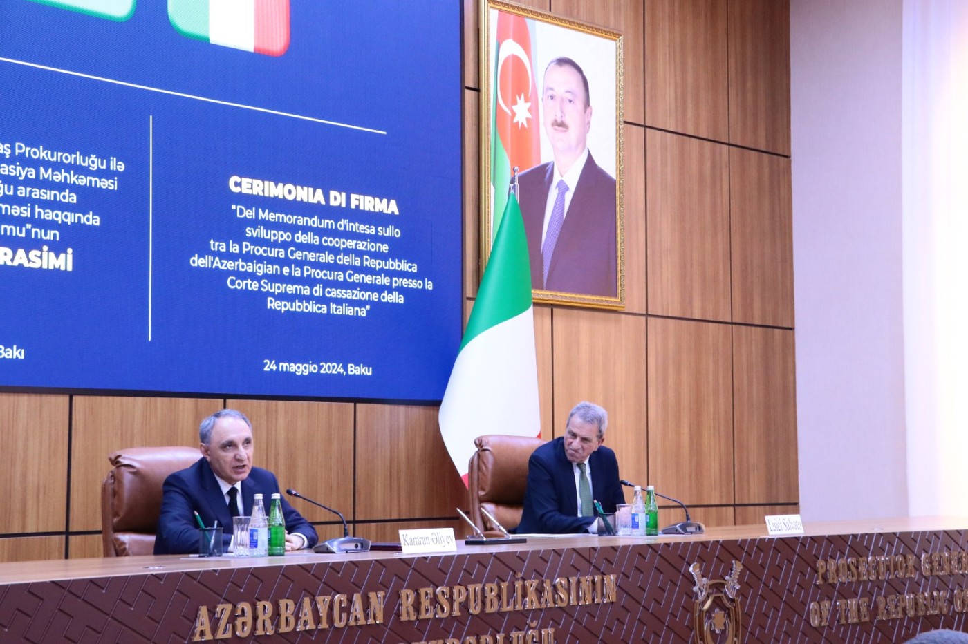 Kamran Əliyev İtaliyanın Baş prokuroru ilə görüşdü - FOTOLAR