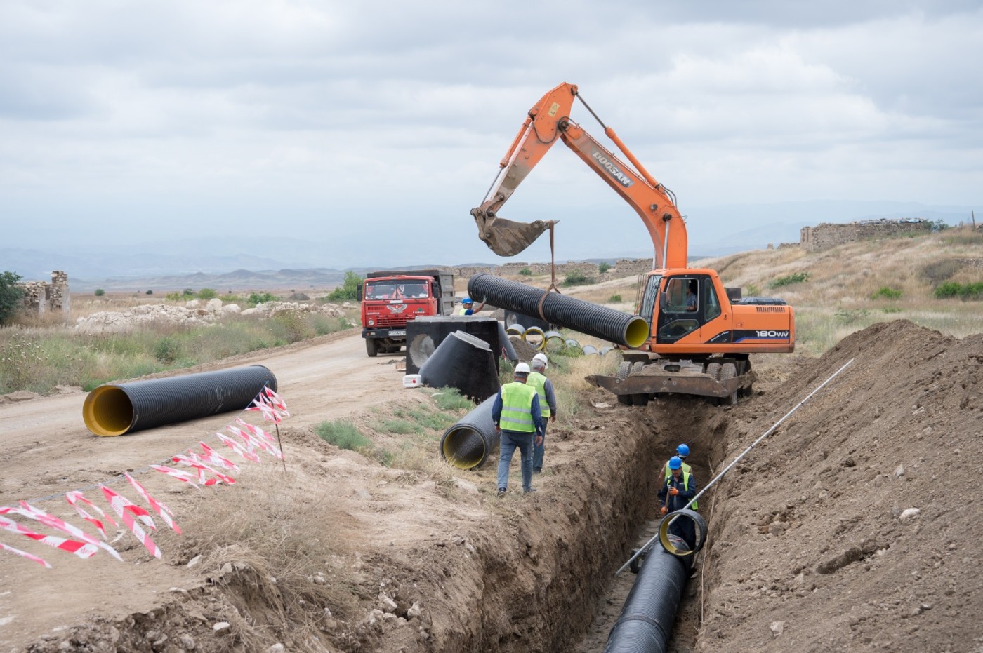 Cəbrayılda içməli su infrastrukturlarının yaradılmasına başlanılıb - VİDEO
