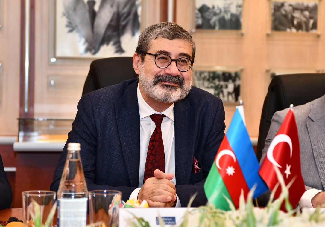 Türkiyənin Sabancı Universitetinin rektoru ADNSU-da olub - FOTOLAR