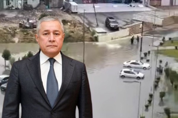 “MİDA” Yasamal Yaşayış Kompleksinin ərazisi yağışdan sonra sulara qərq oldu -VİDEO