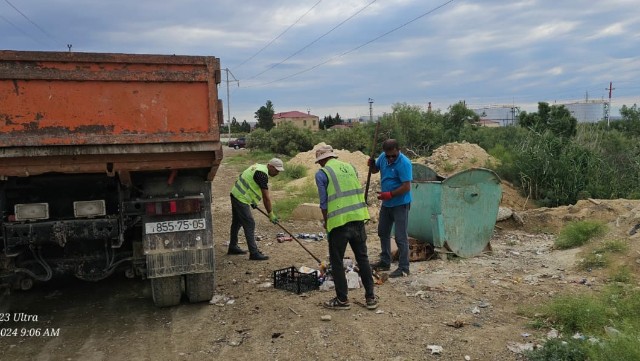 Qaradağda iməcilik keçirildi - FOTOLAR