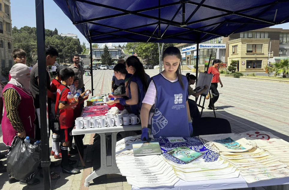 Sumqayıtda “Tullantıları hədiyyələrə dəyiş” festivalı keçirilib - FOTOLAR