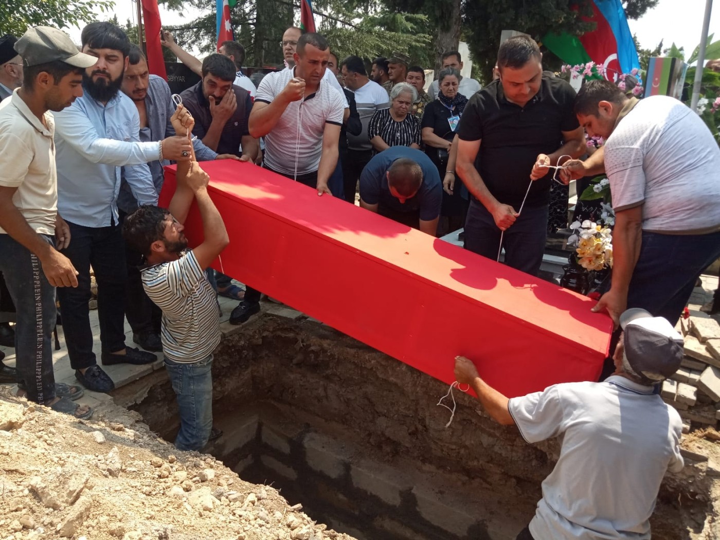 Birinci Qarabağ müharibəsinin şəhidi Akif Abbasov dəfn edildi - FOTO