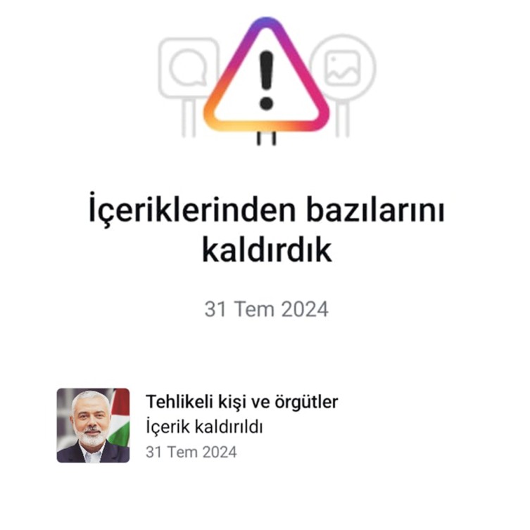 "Meta" Haniyəylə bağlı paylaşımları bloklayır? - FOTOLAR