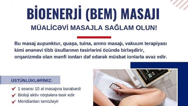 Bioenerji müalicəvi masajıDİAQNOZ TİBB MƏRKƏZİNDƏ! (VİDEO)