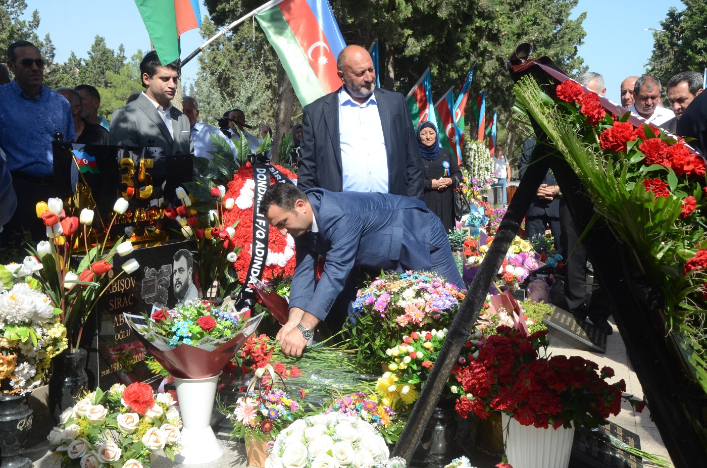 Şəhid Sirac Abışovun doğum günü qeyd edildi - FOTOLAR