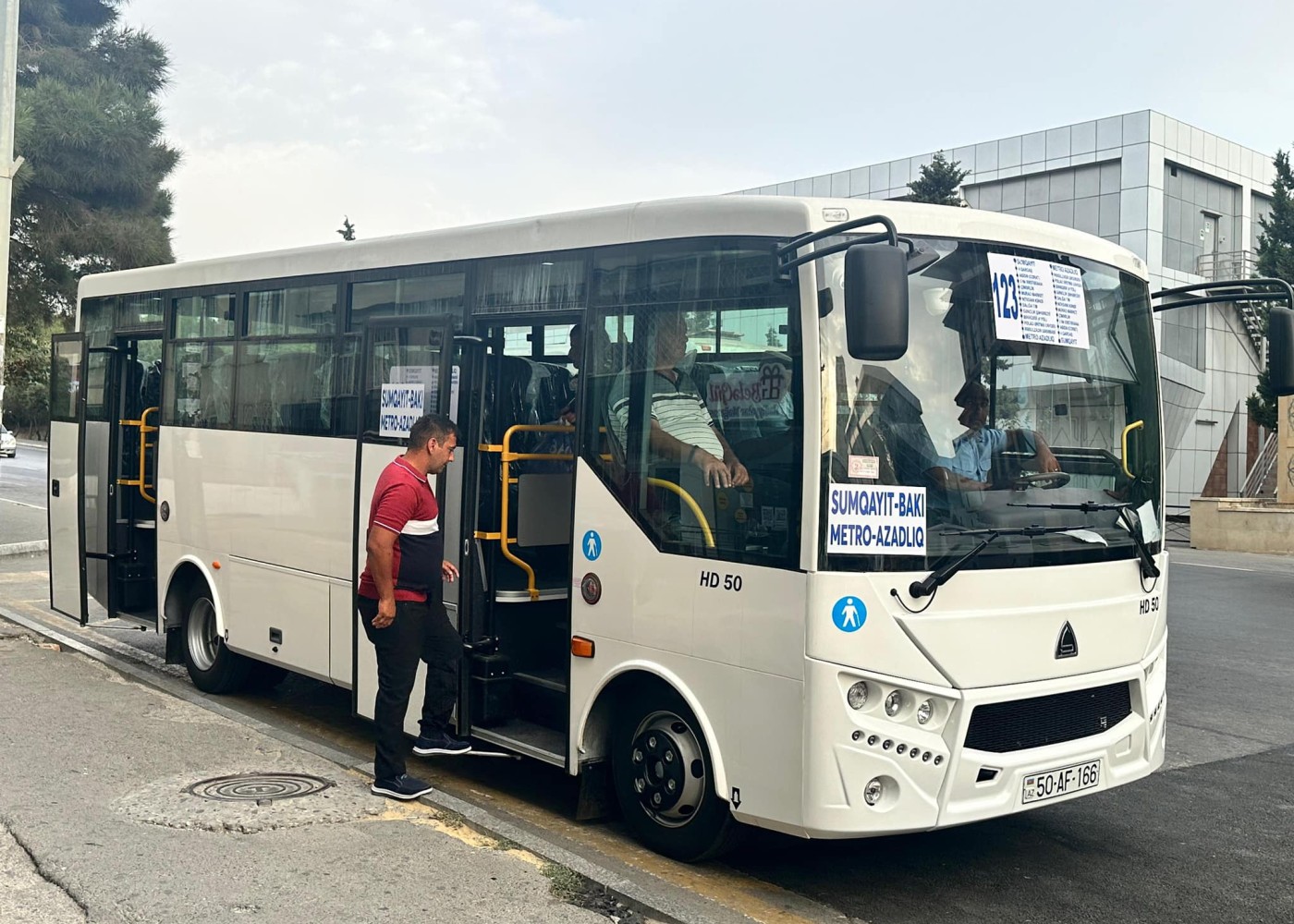 Bakıdan Sumqayıta yeni marşrut xətti fəaliyyətə başladı- FOTO