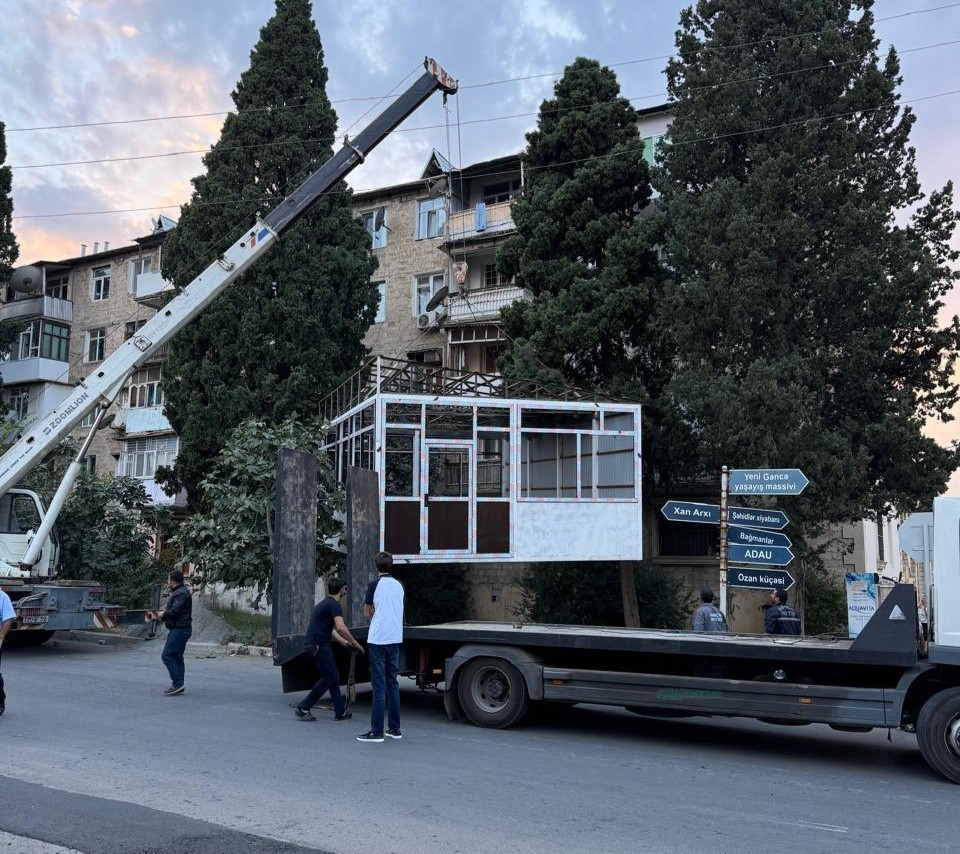 Gəncədə qanunsuz tikintilərə qarşı monitorinqlər davam edir - FOTOLAR