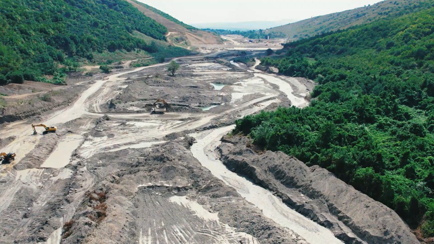 Yengicə su anbarında tikinti işləri davam edir - FOTOLAR