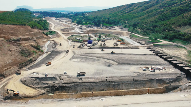 Yengicə su anbarında tikinti işləri davam edir - FOTOLAR