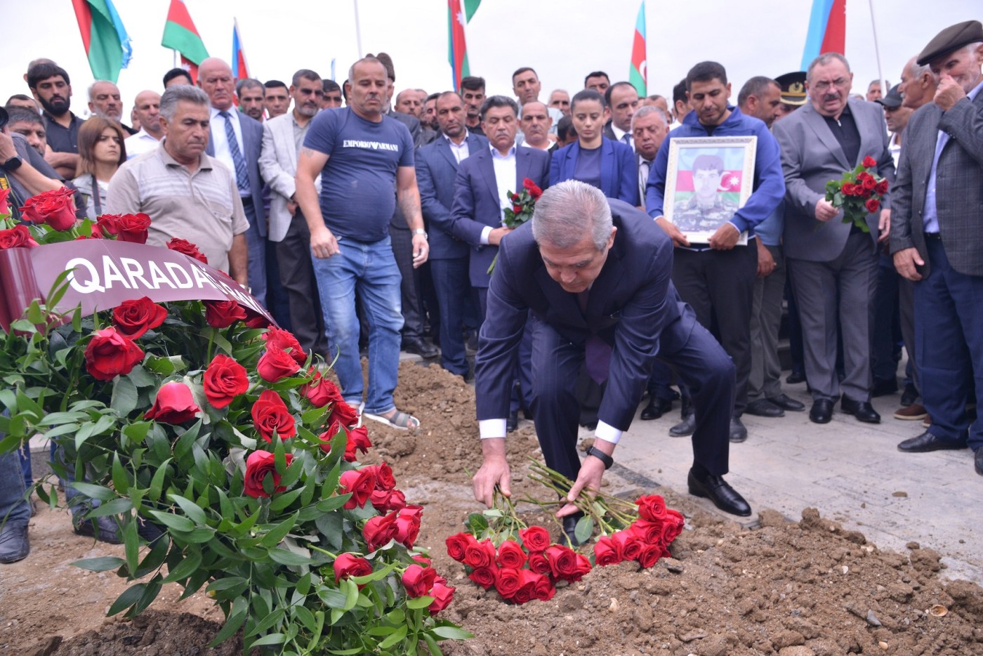 Birinci Qarabağ müharibəsinin şəhidi Lökbatanda dəfn olundu - FOTOLAR (YENİLƏNİB)