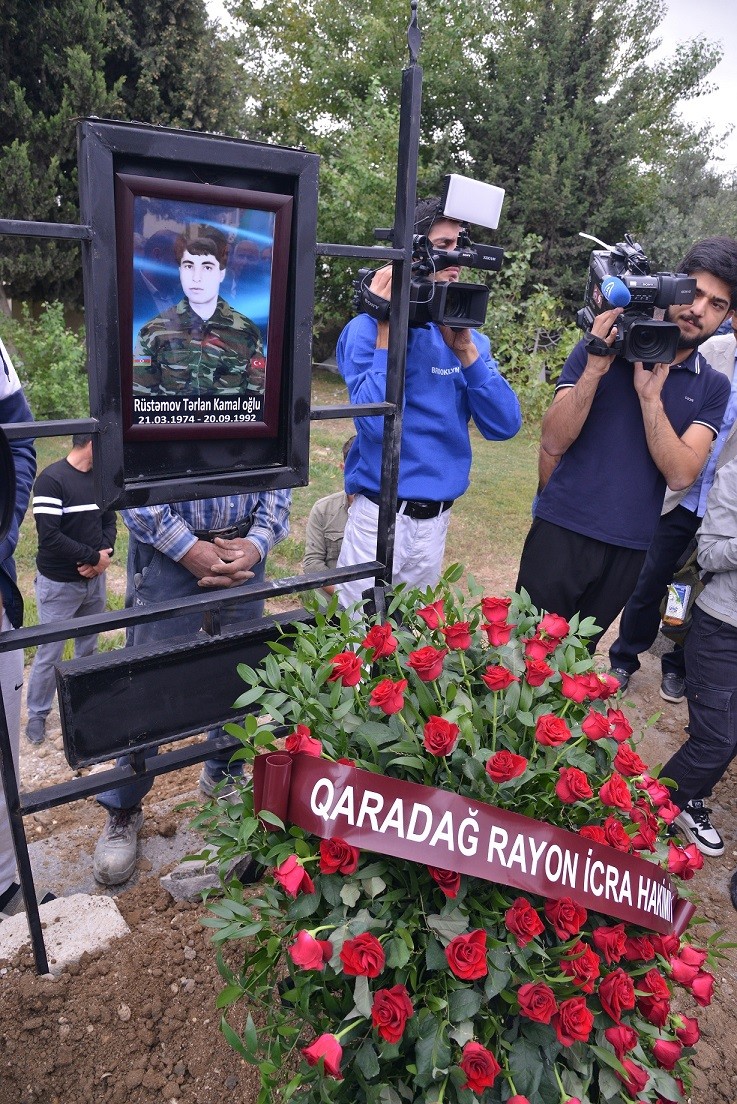 Birinci Qarabağ müharibəsinin şəhidi Lökbatanda dəfn olundu - FOTOLAR (YENİLƏNİB)