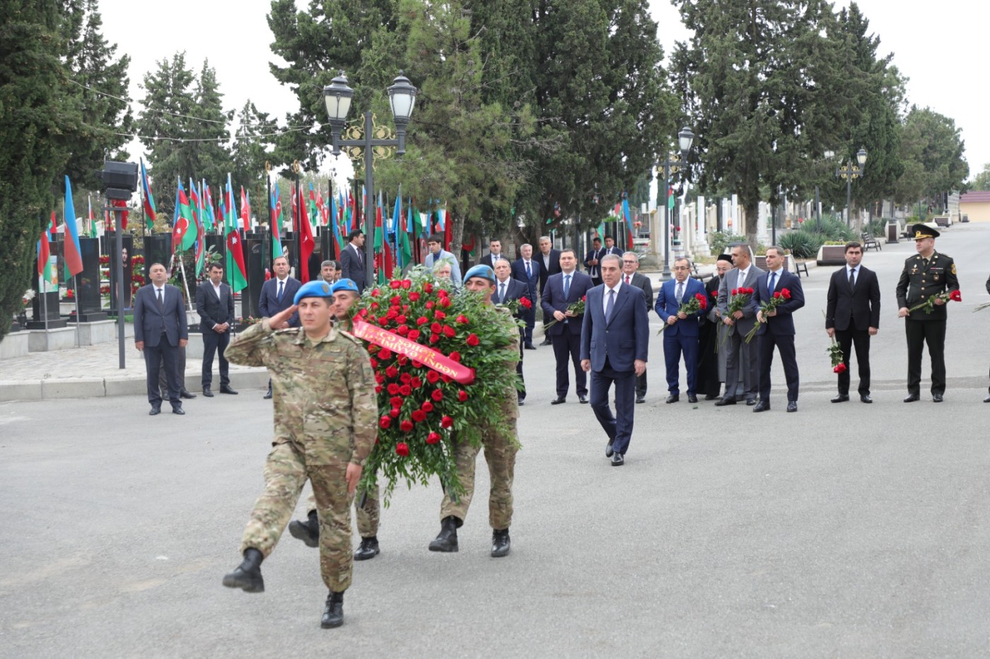 Gəncədə Dövlət Suverenliyi Günü münasibəti ilə tədbir keçirildi - FOTOLAR