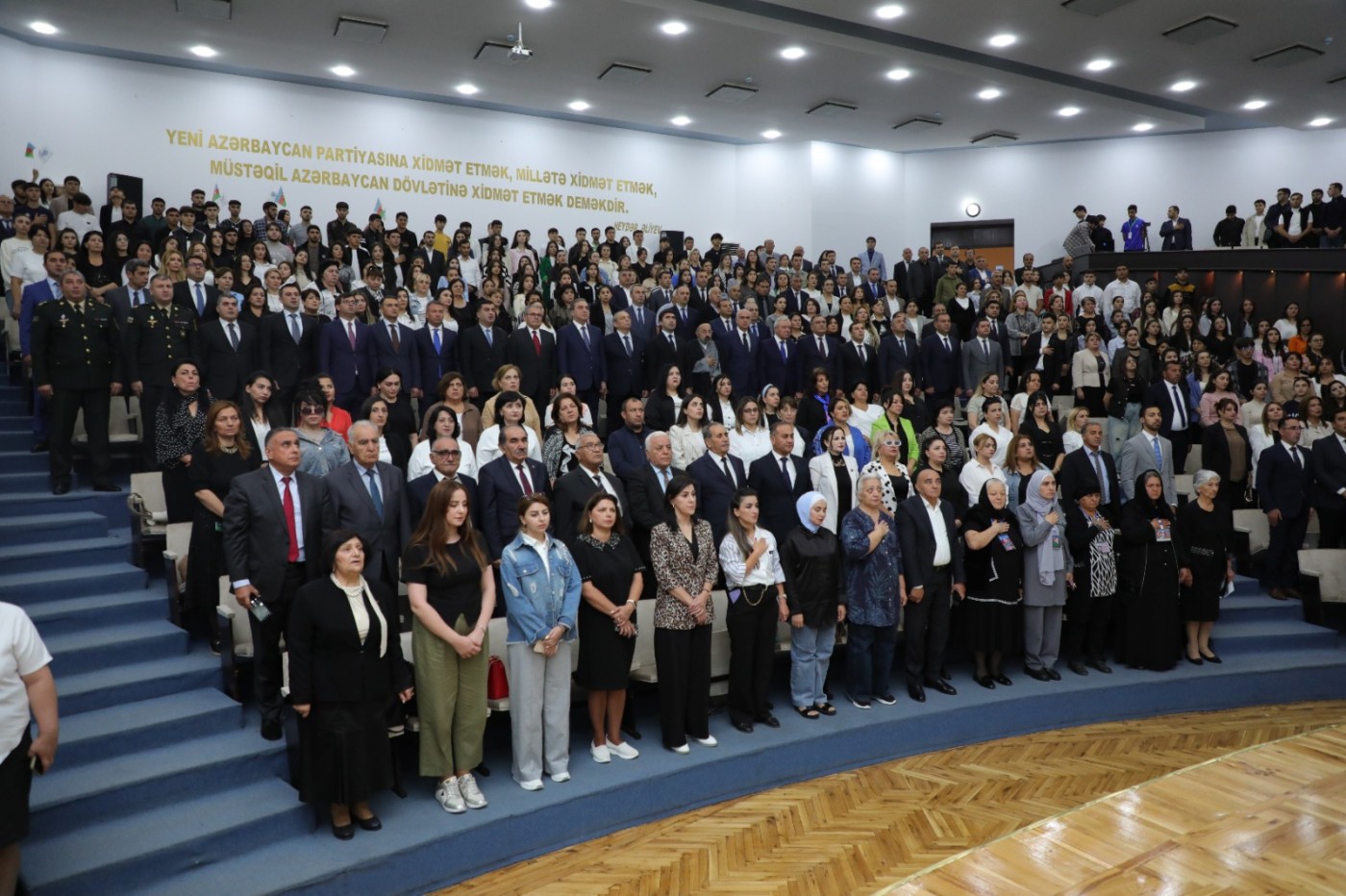 Gəncədə Dövlət Suverenliyi Günü münasibəti ilə tədbir keçirildi - FOTOLAR