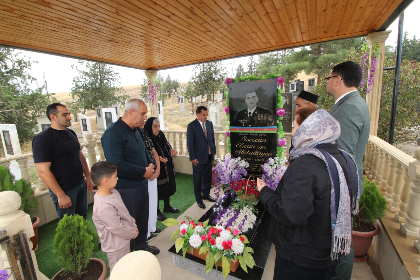 Qazaxda 27 Sentyabr - Anım Günü ərəfəsində şəhidlərin məzarları ziyarət edildi - FOTOLAR