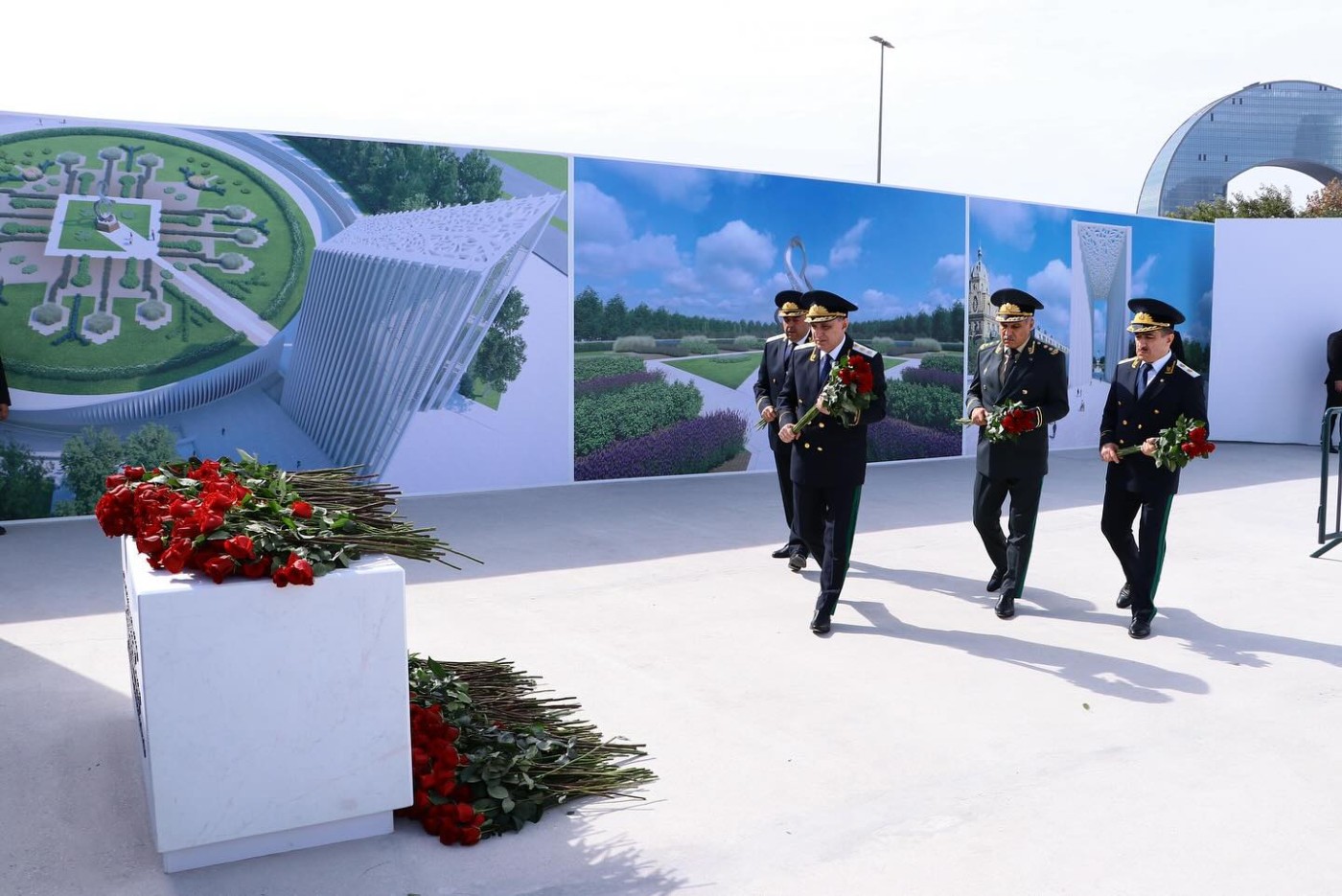 Baş Prokurorluğun rəhbərliyi Zəfər Parkında - FOTOLAR