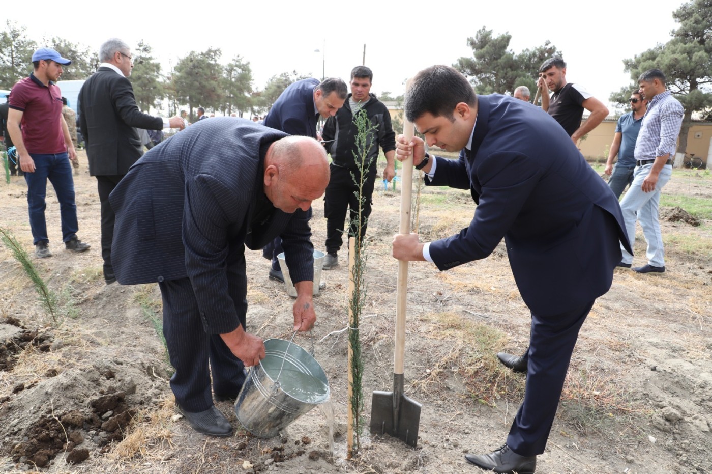 Neftçalada şəhidlərimizin xatirəsi yad edildi - FOTOLAR