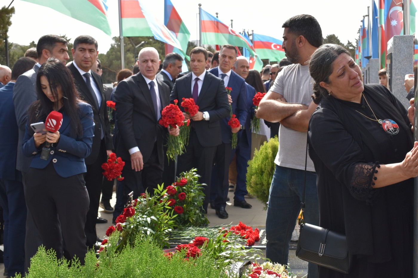 Yasamalda Anım Günündə şəhidlərimiz yad edilib - FOTOLAR