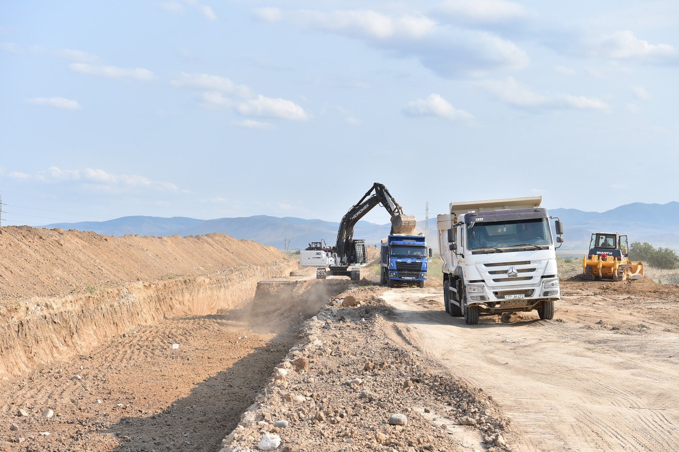 Ağdamda iritutumlu 4 su anbarı tikilir - FOTO/VİDEO