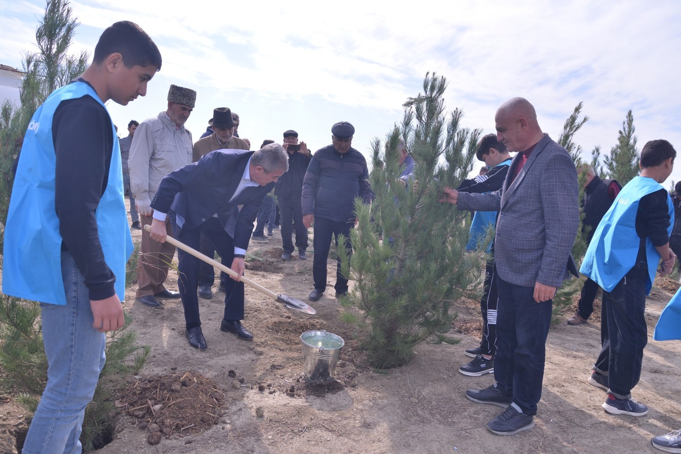 Qaradağda "Yaşıl dünya naminə həmrəylik ili" çərçivəsində ağaclar əkilib - FOTOLAR