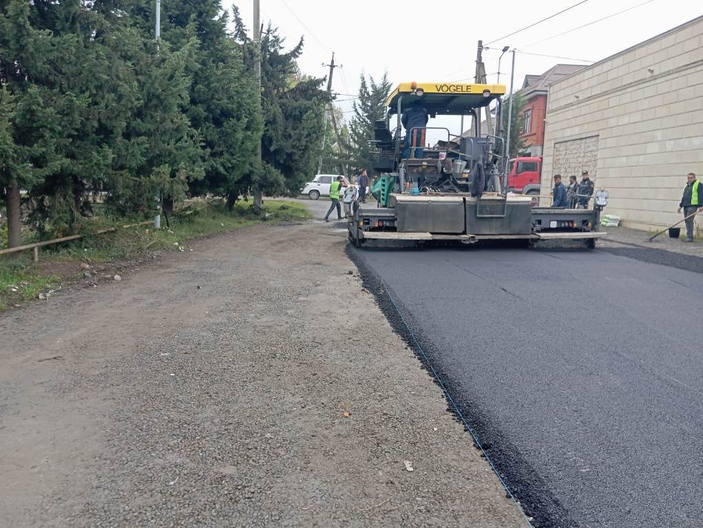 Lənkəranda daha iki küçənin asfaltlanması yekunlaşıb - FOTOLAR