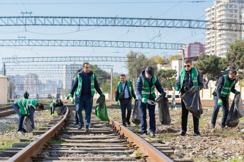 ADY yaşıl dünya naminə kütləvi iməcilik keçirdi - FOTOLAR