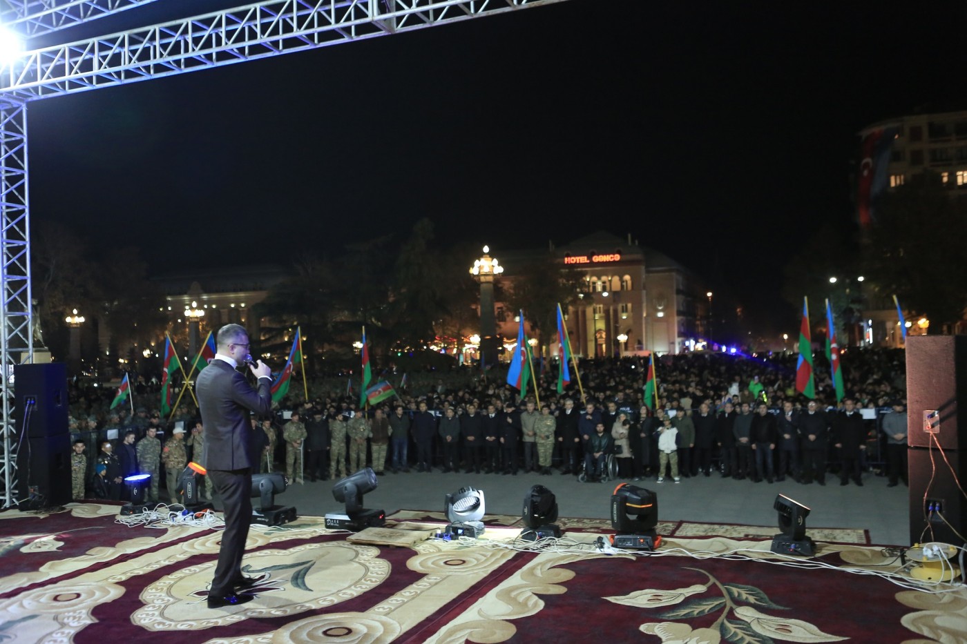 Gəncədə Zəfər Gününə həsr olunmuş konsert proqramı keçirildi - FOTOLAR